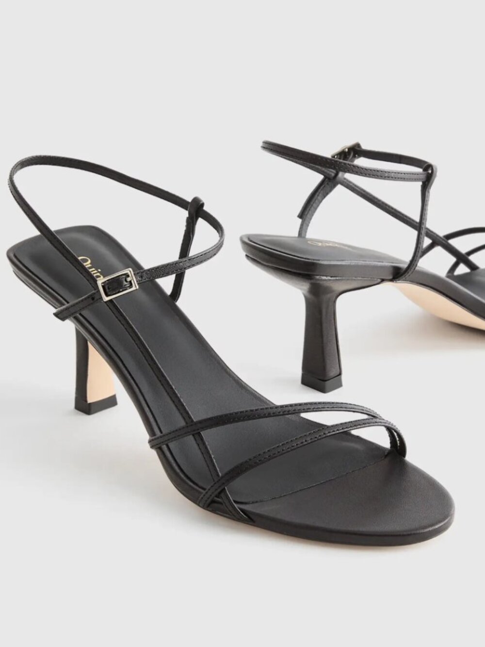 Italian Leather 70mm Strappy Heel